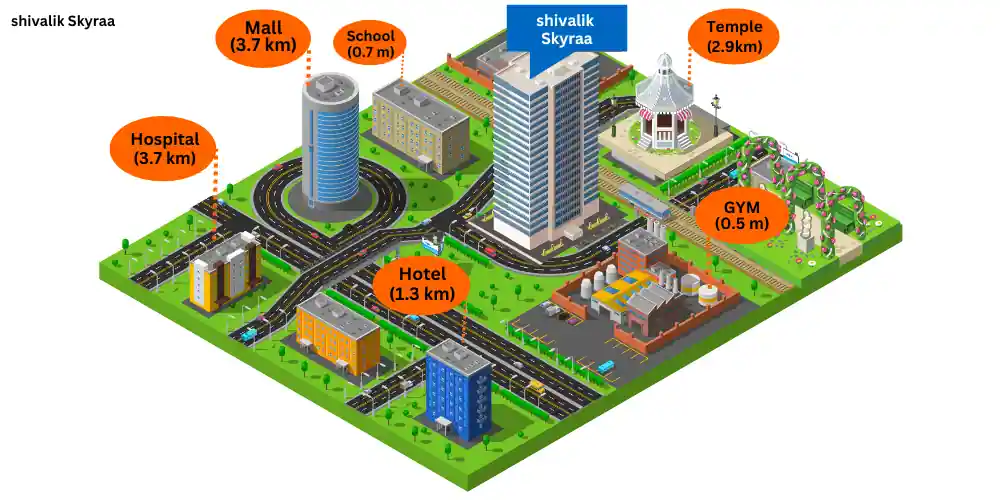 Shivalik Skyraa Map